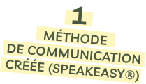 1 méthode de communication créée (SpeakEasy®)